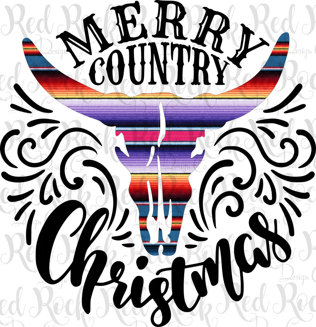 Merry Country Christmas - Serape - DD