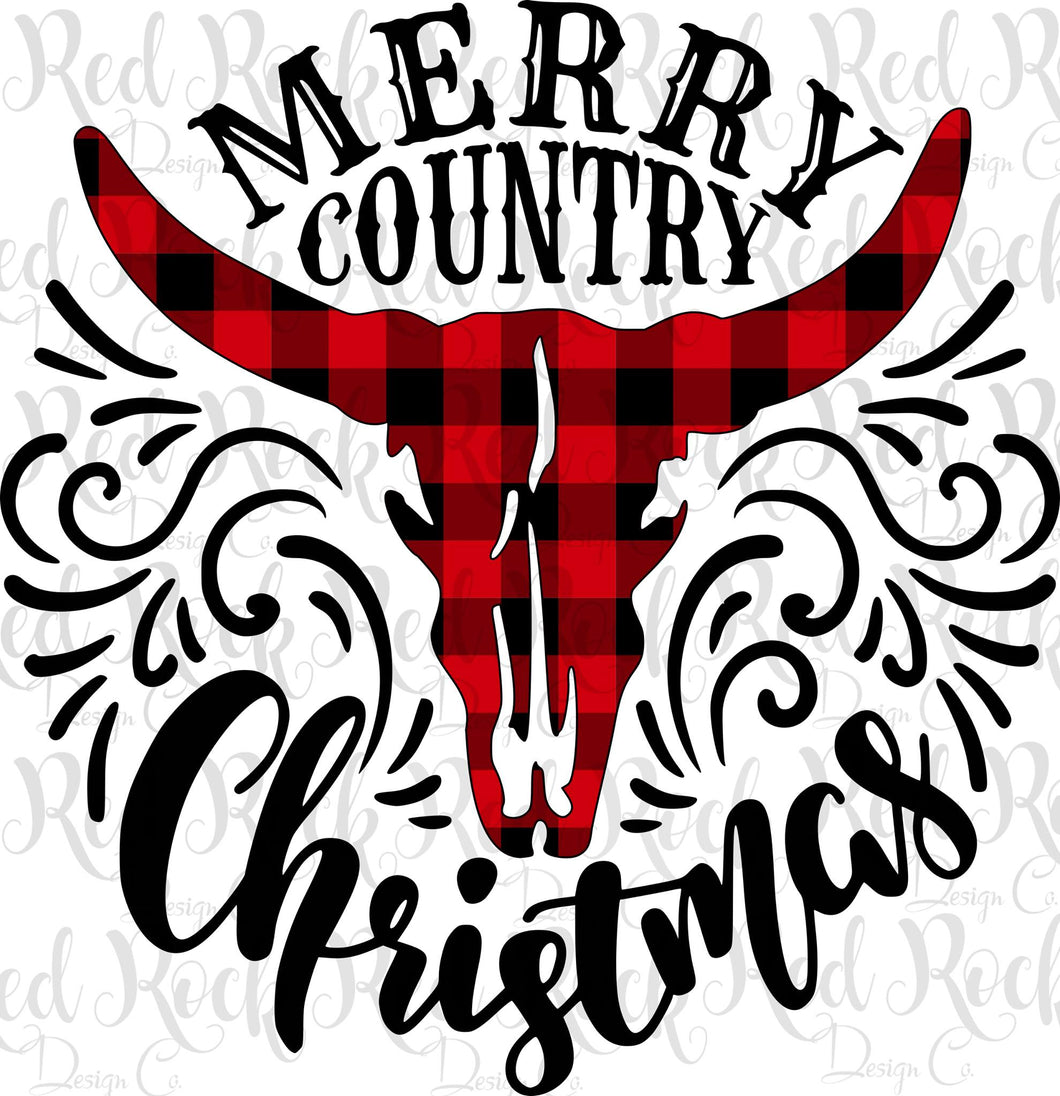 Merry Country Christmas - Buffalo Plaid - DD
