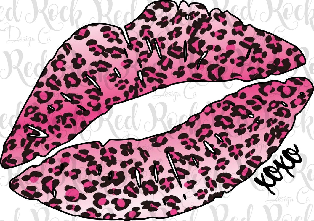Pink Leopard  Lips - DD