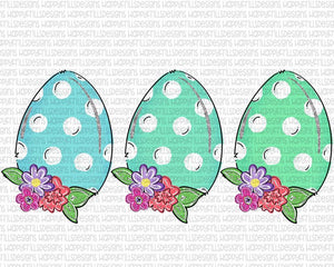 Floral Easter Eggs - Sublimation