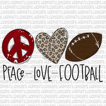 Peace Love baseball/softball/football