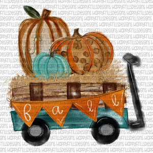 Fall Pumpkin Wagon - DTF
