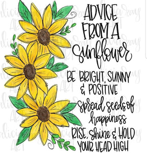 Advice from a sunflower - Sublimation