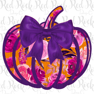 Preppy Purple Pumpkin
