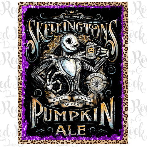 Skellington's Pumpkin Ale w/Border
