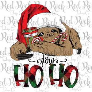 Slow Ho Ho - Christmas Sloth - DD