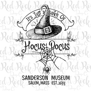 Hocus Pocus Sanderson Museum - Sublimation