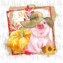 Fall Thankful & Blessed Pig - DD