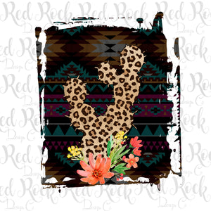 Aztec Leopard Cactus - Sublimation