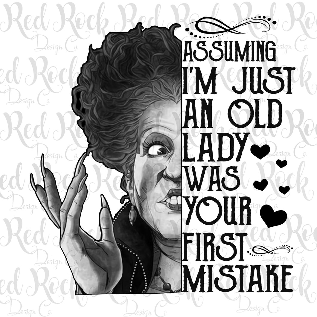 Assuming I'm Just an Old Lady Was Your First Mistake - Sublimation