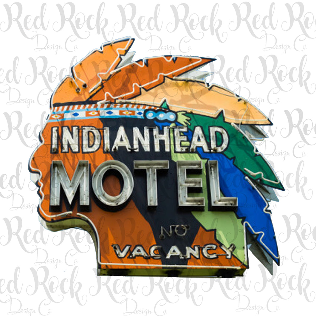 Indianhead Motel Sign - DD