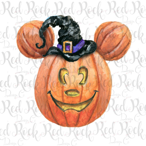 Mickey Witch Pumpkin