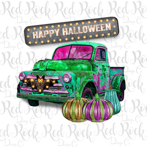 Happy  Halloween Truck