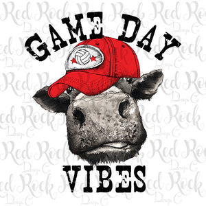 Game Day Vibes Cow