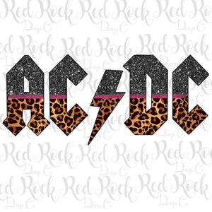 ACDC Leopard Logo - Direct to Film