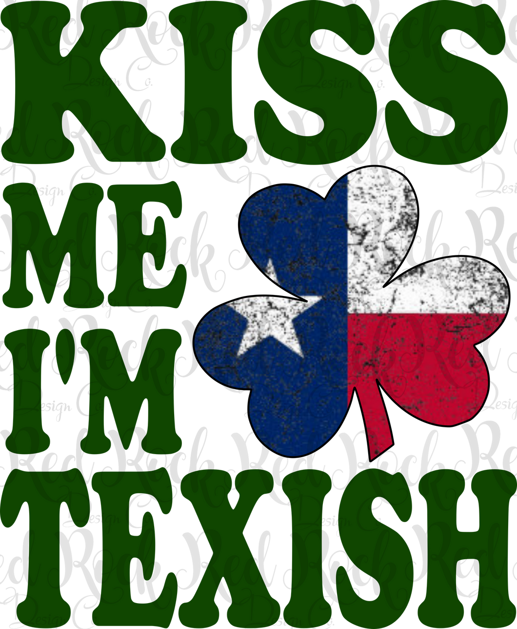 Kiss Me I'm Texish - green - DD