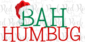 Bah Humbug Santa Hat - Sublimation