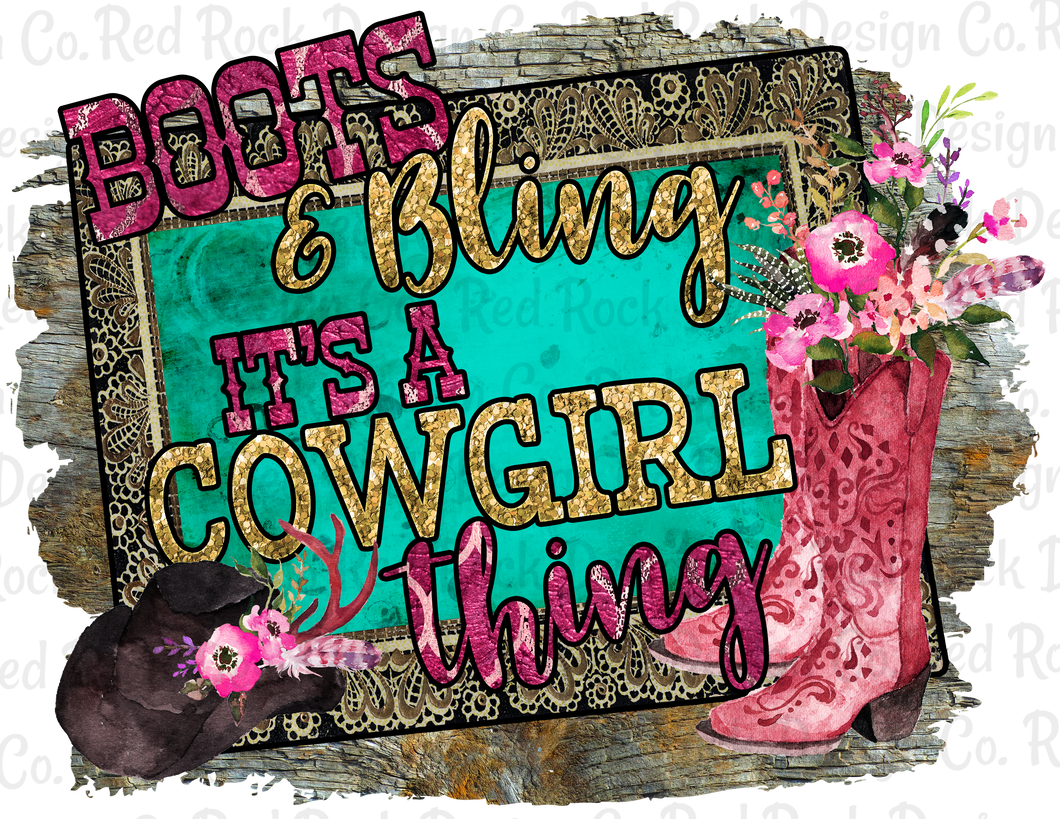 Boots & Bling - Sublimation