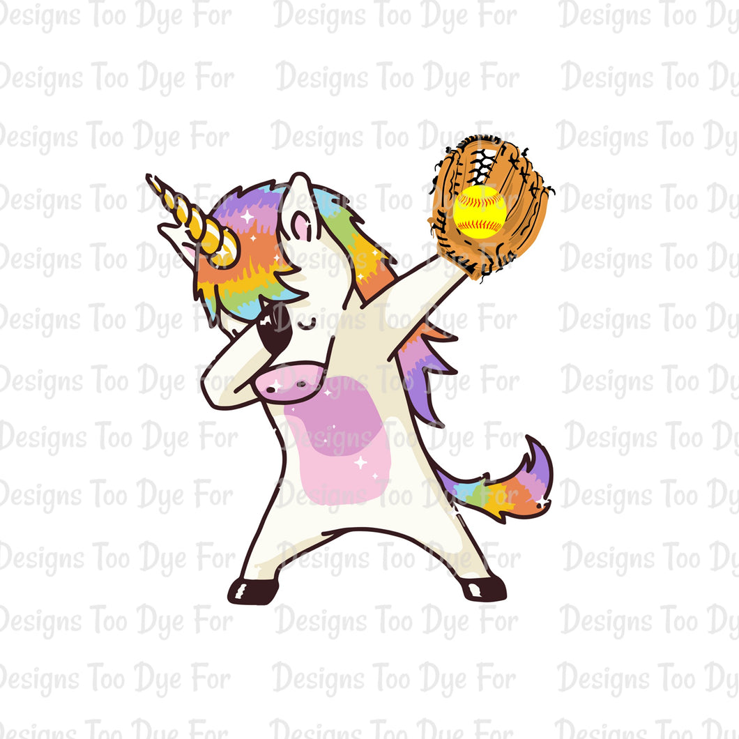 Dabbin Softball Unicorn - DD