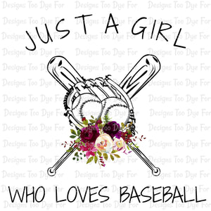 Girl who loves baseball