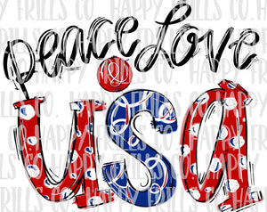 Peace Love & USA