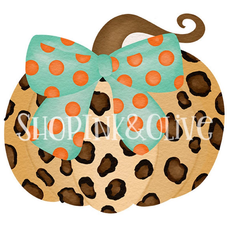 Leopard Doodle Pumpkin