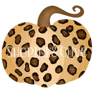 Leopard Doodle Pumpkin