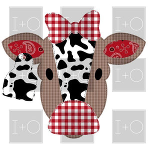 Quilted Patchwork Heifer Cow