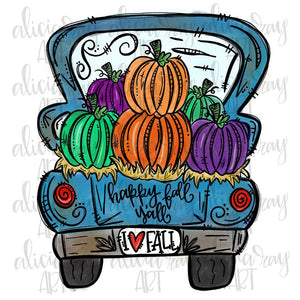 Happy Fall Yall Doodle Truck