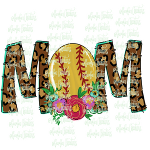 Baseball/Softball Doodle Mom - Sublimation