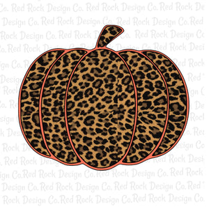 Leopard & Coral Pumpkin