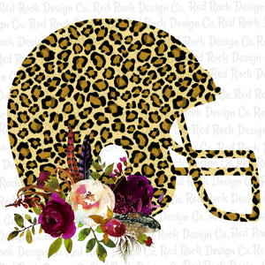 Leopard Football Helmet - DD