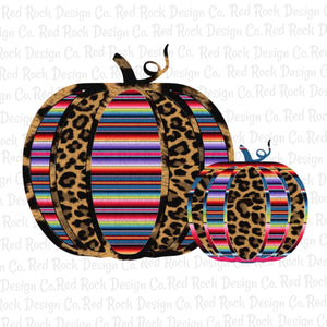 Leopard & Serape Double Pumpkins