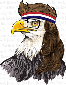 Joe Dirt Eagle with mullet