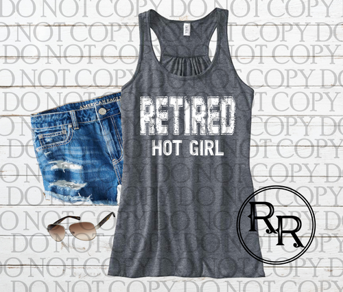 Retired Hot Girl - SCREEN PRINT- C6